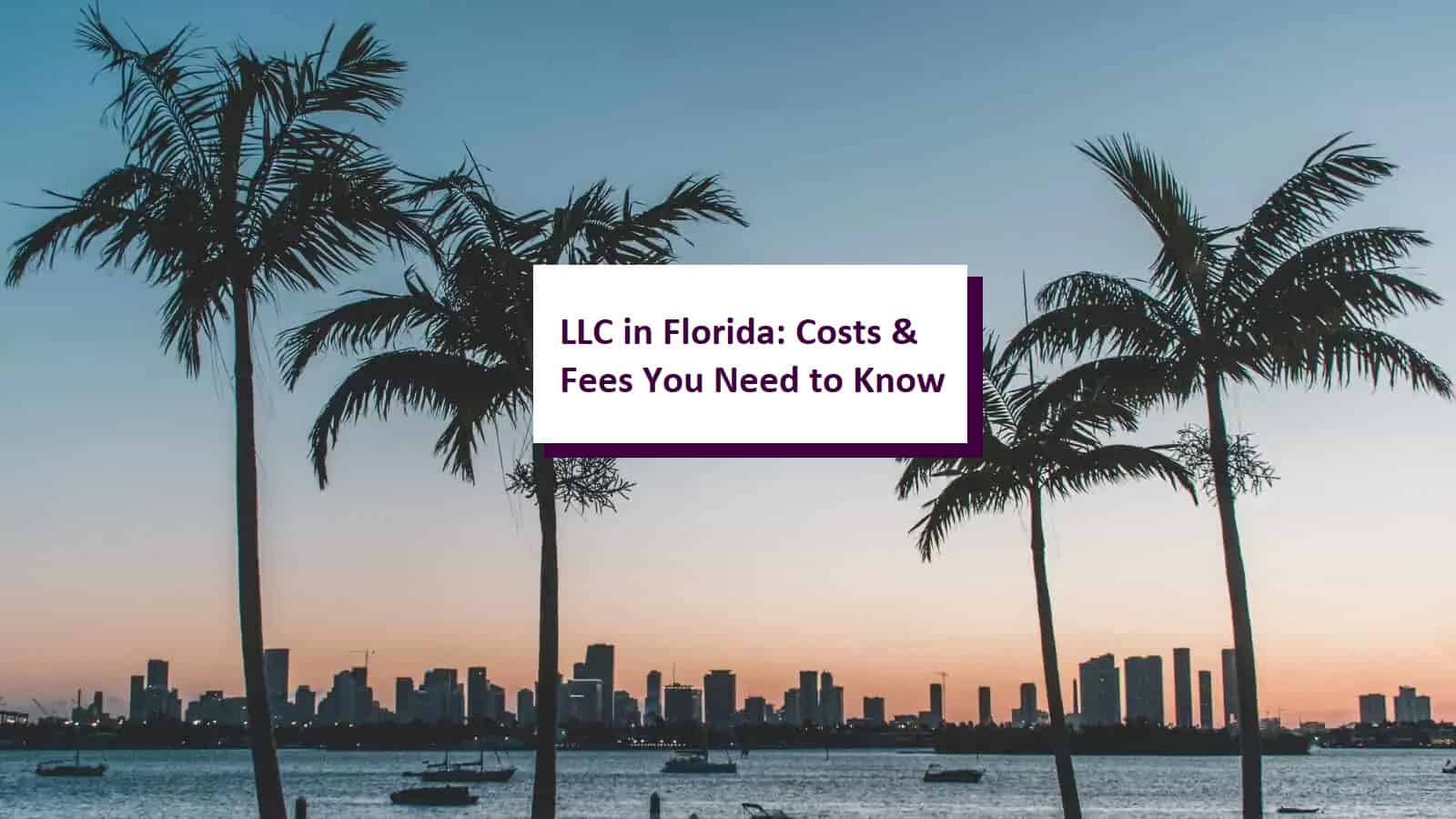 Florida LLC Costs Explained