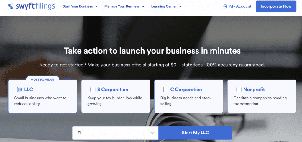 swyft filings llc formation service