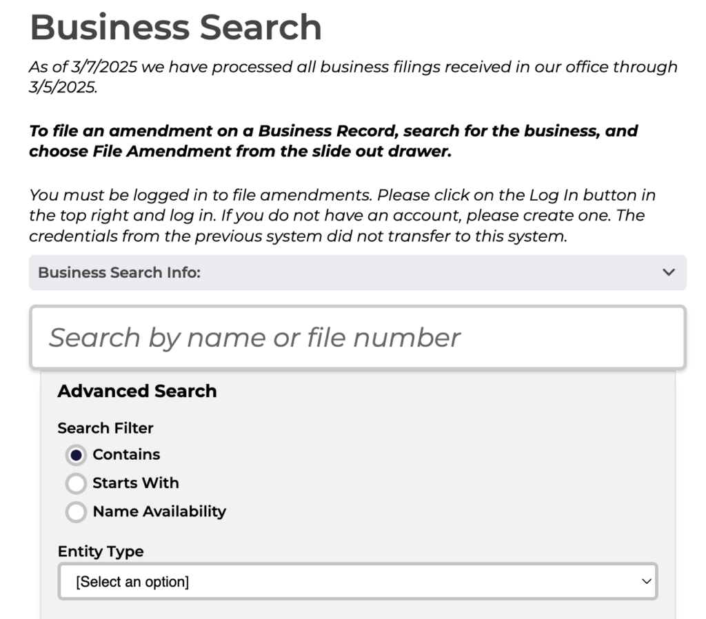 New Mexico Business Search